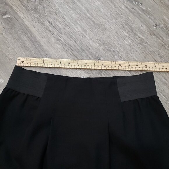 RW&Co Pencil Skirt Black Pleated With Elastic Insert Sz L - Picture 8 of 10